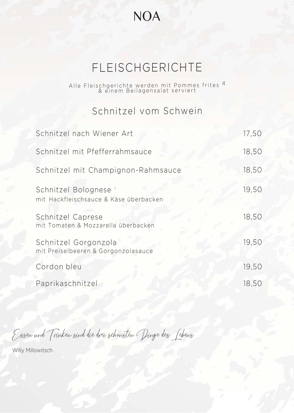 Speisekarte 5 09